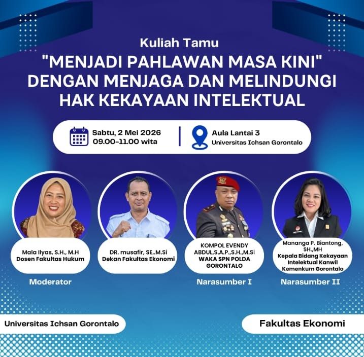 Fakultas Ekonomi Unisan Gelar Kuliah Tamu, Bahas Pentingnya Menjaga Hak Kekayaan Intelektual sebagai Wujud Pahlawan Masa Kini