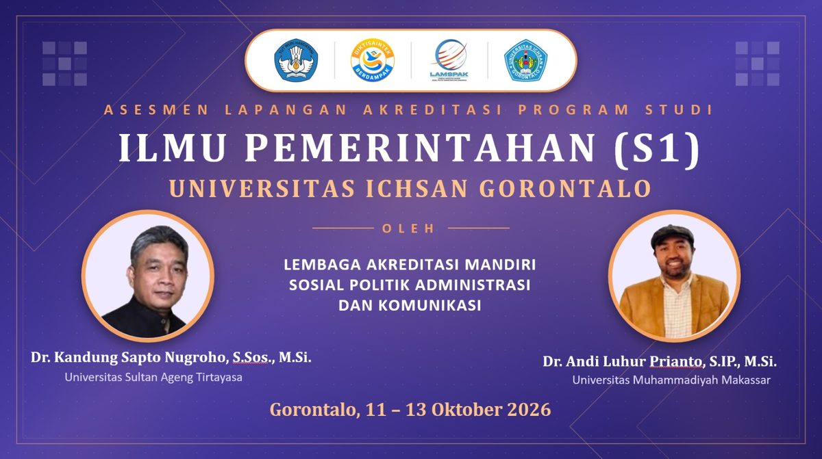 Asesmen Lapangan LAMSPAK Rampung, UNISAN Sampaikan Terima Kasih atas Arahan Asesor untuk Peningkatan Mutu Prodi Sarjana Ilmu Pemerintahan